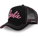capslab-bar6-barbie-schwarze-trucker-kappe