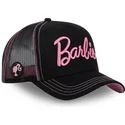 capslab-bar6-barbie-schwarze-trucker-kappe