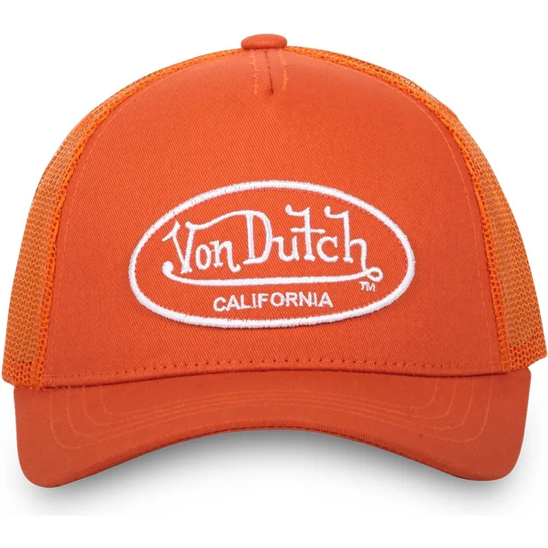 orangefarbene-verstellbare-trucker-kappe-lof-b12-von-von-dutch