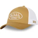braune-und-weisse-verstellbare-trucker-kappe-lof-b18-von-von-dutch