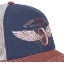 von-dutch-crew19-blau-braune-trucker-kappe
