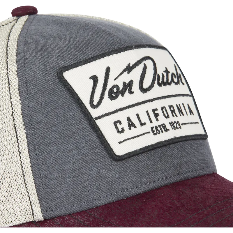 trucker-cap-grau-und-weinrot-lea04-von-von-dutch