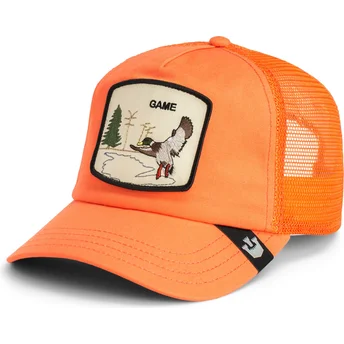 orangefarbene-trucker-kappe-ente-game-maybe-park-range-the-farm-von-goorin-bros