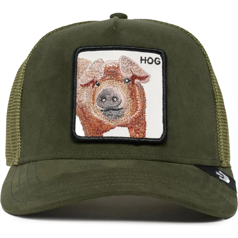trucker-cap-grun-schwein-hog-the-suede-pig-the-farm-von-goorin-bros