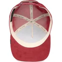 rote-trucker-kappe-stier-raging-the-suede-rager-the-farm-von-goorin-bros