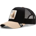 schwarze-und-beige-trucker-kappe-chihuahua-hund-the-amigo-eco-brutalism-the-farm-von-goorin-bros