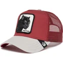 trucker-cap-rot-und-grau-panther-the-panther-big-cats-the-farm-von-goorin-bros