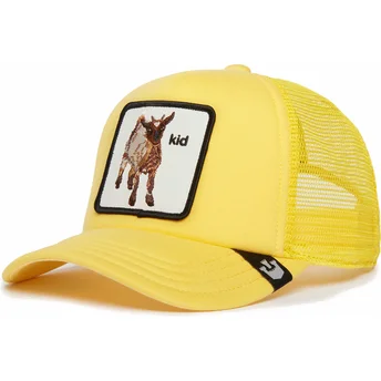 Gelbe Trucker-Kappe für Kinder Ziege Kid Kid The Farm von Goorin Bros.