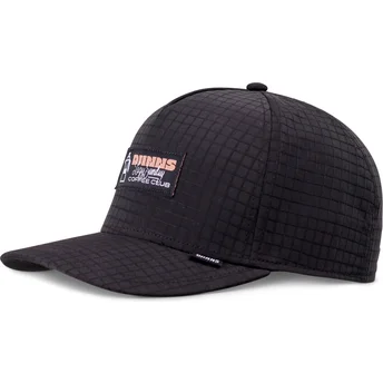 Schwarze Snapback-Cap mit gebogenem Schirm Sunday Coffee RipStop von Djinns