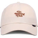beige-verstellbare-gebogene-kappe-do-nothing-club-dnc-30th-von-djinns