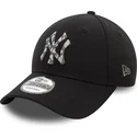 new-era-new-york-yankees-mlb-9forty-seasonal-infill-verstellbare-schwarze-kappe-mit-gebogenem-schirm