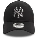 new-era-new-york-yankees-mlb-9forty-seasonal-infill-verstellbare-schwarze-kappe-mit-gebogenem-schirm