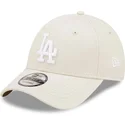 verstellbare-beige-9forty-league-essential-kappe-der-los-angeles-dodgers-mlb-von-new-era