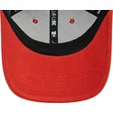 new-era-mlb-new-york-yankees-39thirty-league-essential-orange-gebogener-fit-cap-mit-schwarzem-logo