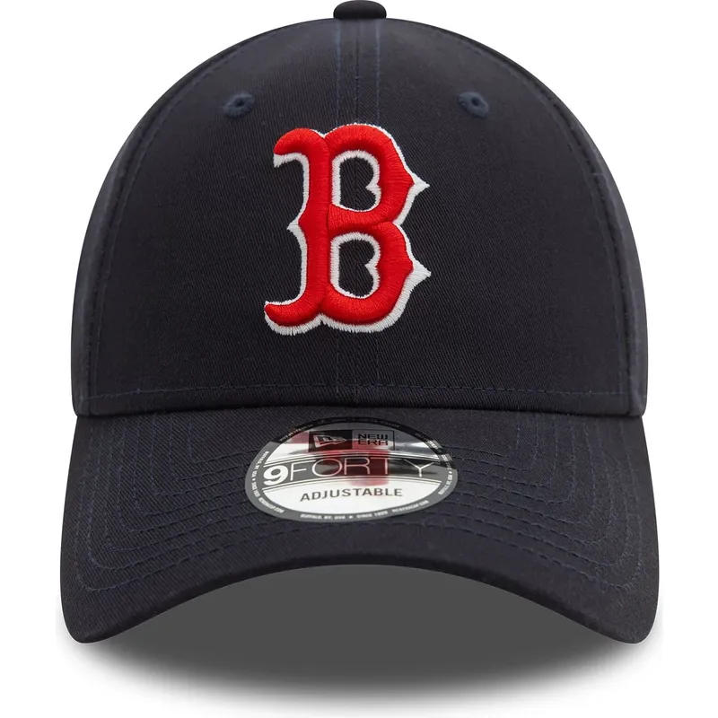 marineblaue-verstellbare-curved-cap-9forty-side-patch-der-boston-red-sox-mlb-von-new-era