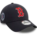 marineblaue-verstellbare-curved-cap-9forty-side-patch-der-boston-red-sox-mlb-von-new-era