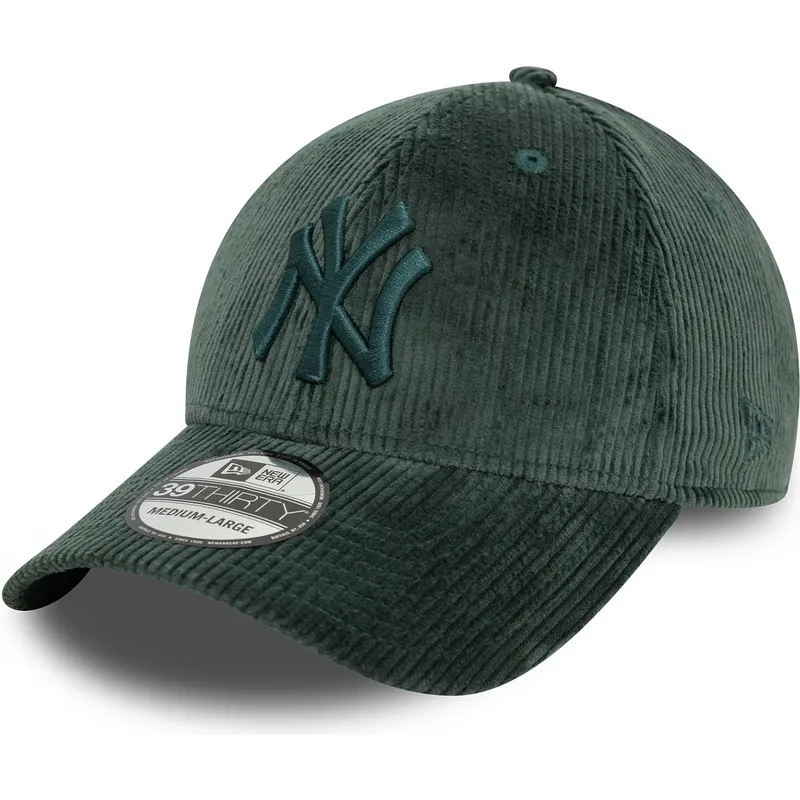 mutzen-gebogen-grun-angepasst-39thirty-cord-der-new-york-yankees-mlb-von-new-era