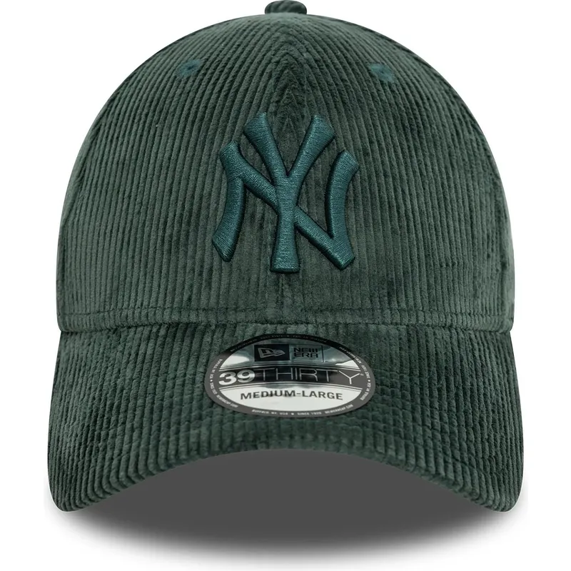 mutzen-gebogen-grun-angepasst-39thirty-cord-der-new-york-yankees-mlb-von-new-era