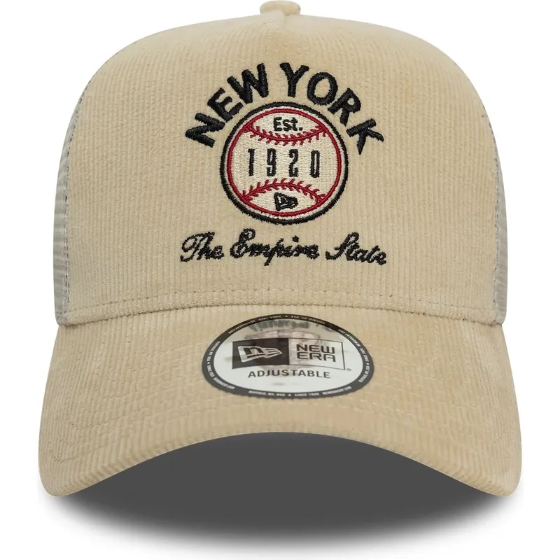 beige-9forty-a-frame-cord-graphic-trucker-cap-new-york-states-and-countries-von-new-era