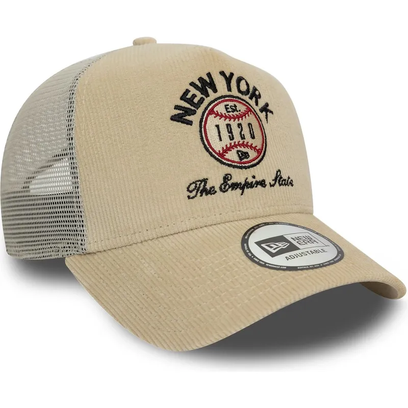 beige-9forty-a-frame-cord-graphic-trucker-cap-new-york-states-and-countries-von-new-era
