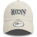 mutzen-gebogen-beige-verstellbares-band-9twenty-scribble-der-ac-milan-serie-a-von-new-era