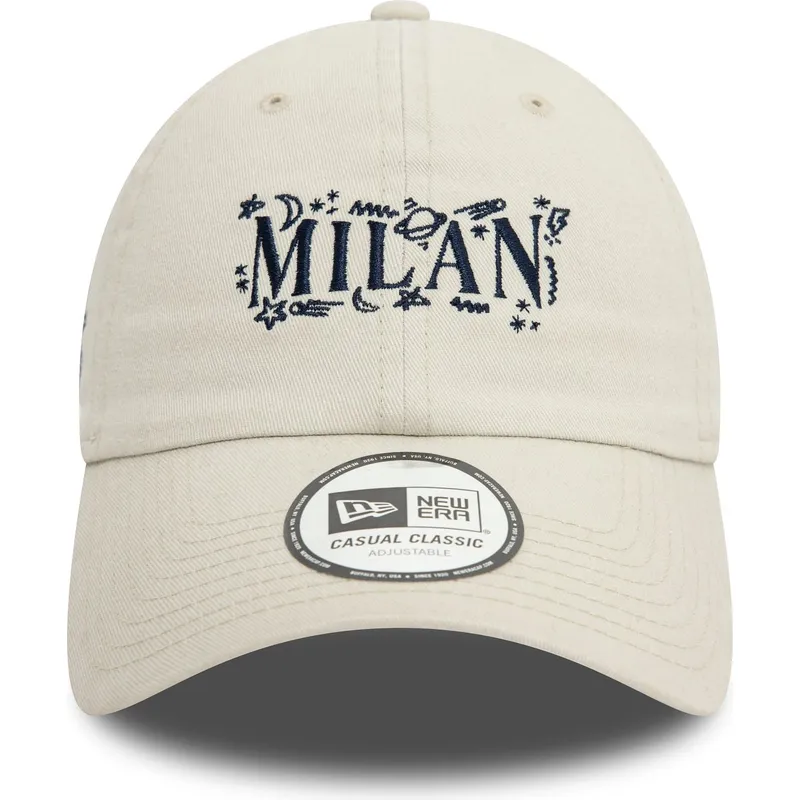 mutzen-gebogen-beige-verstellbares-band-9twenty-scribble-der-ac-milan-serie-a-von-new-era