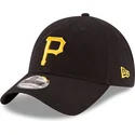 schwarze-verstellbare-gebogene-kappe-9twenty-core-classic-der-pittsburgh-pirates-mlb-von-new-era