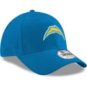blaue-verstellbare-gebogene-kappe-9forty-the-league-der-los-angeles-chargers-mlb-von-new-era