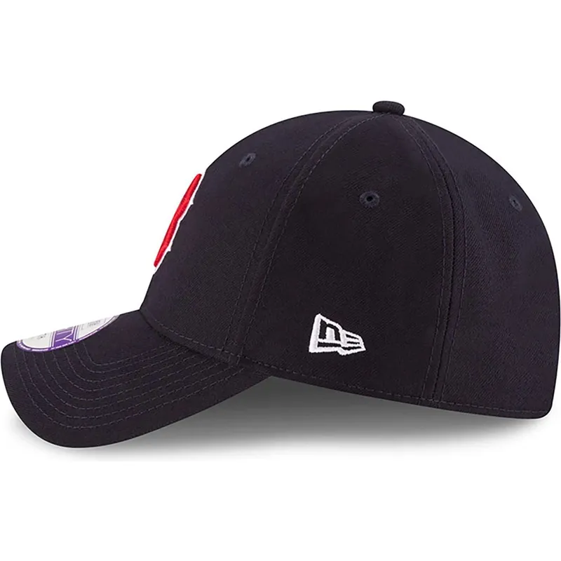 marineblaue-gebogene-verstellbare-kinderkappe-9forty-the-league-der-boston-red-sox-mlb-von-new-era