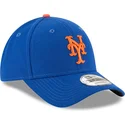 blaue-gebogene-verstellbare-kindercap-9forty-the-league-der-new-york-mets-mlb-von-new-era