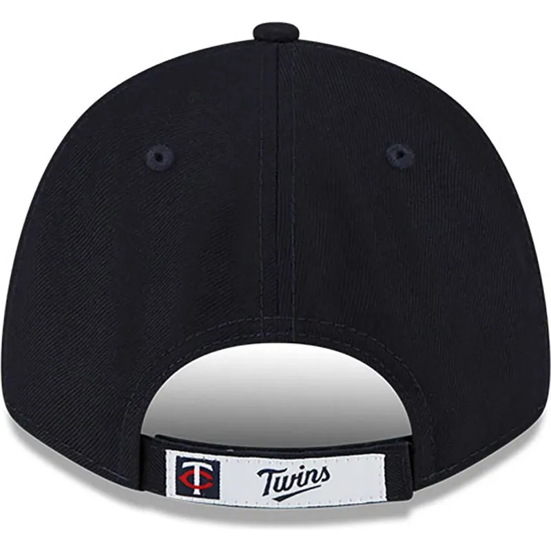 marineblaue-verstellbare-curved-cap-9forty-the-league-der-minnesota-twins-mlb-von-new-era