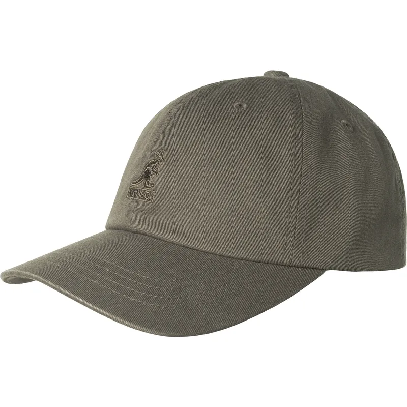 graue-verstellbare-curved-cap-washed-baseball-smog-von-kangol