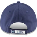 new-era-curved-brim-9forty-the-league-tampa-bay-rays-mlb-adjustable-cap-verstellbar-marineblau