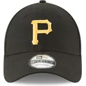 schwarze-verstellbare-9forty-the-league-kappe-der-pittsburgh-pirates-mlb-von-new-era