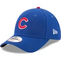 blaue-verstellbare-gebogene-kappe-9forty-the-league-der-chicago-cubs-mlb-von-new-era