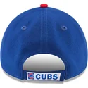 blaue-verstellbare-gebogene-kappe-9forty-the-league-der-chicago-cubs-mlb-von-new-era