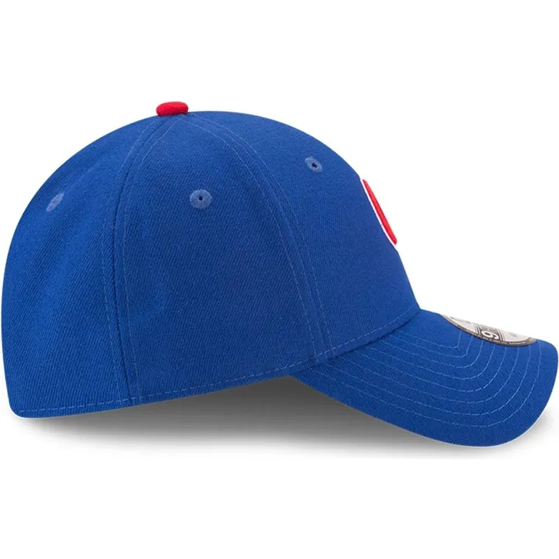 blaue-verstellbare-gebogene-kappe-9forty-the-league-der-chicago-cubs-mlb-von-new-era