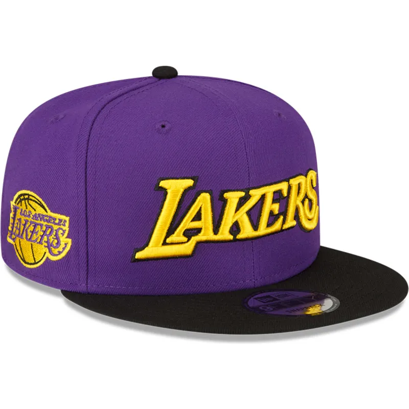 violette-und-schwarze-flache-snapback-kappe-9fifty-statement-der-los-angeles-lakers-nba-von-new-era