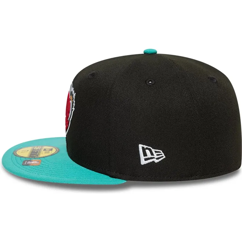 schwarze-und-grune-anliegende-flat-cap-59fifty-classic-der-memphis-grizzlies-nba-von-new-era