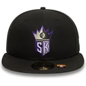 schwarze-59fifty-classic-fitted-cap-der-sacramento-kings-nba-von-new-era
