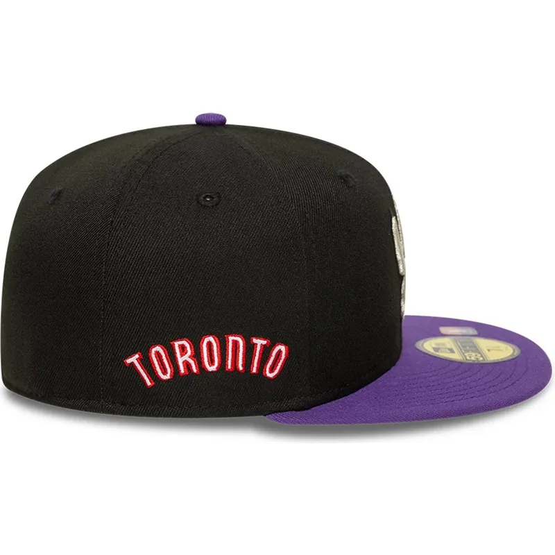 schwarze-und-violette-enganliegende-59fifty-classic-flatcap-der-toronto-raptors-nba-von-new-era
