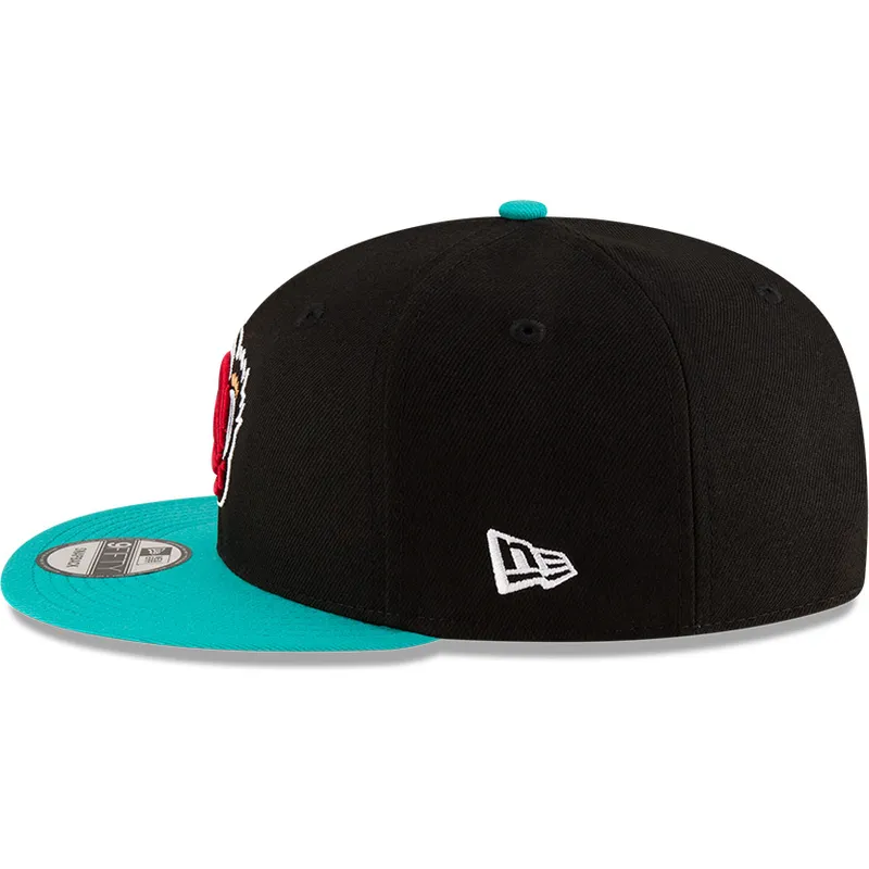 schwarze-und-grune-flache-snapback-kappe-9fifty-classic-der-memphis-grizzlies-nba-von-new-era
