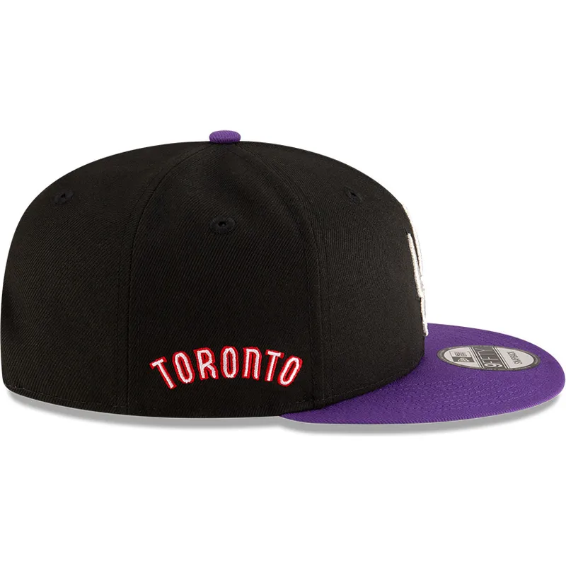 schwarze-und-violette-flache-snapback-kappe-9fifty-classic-der-toronto-raptors-nba-von-new-era