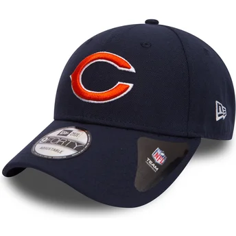 New Era Curved Brim 9FORTY The League Chicago Bears NFL Adjustable Cap marineblau