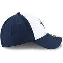 weisse-und-marineblaue-verstellbare-curved-cap-9forty-the-league-dallas-cowboys-nfl-von-new-era