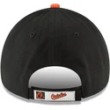 weisse-schwarze-und-orangefarbene-verstellbare-curved-cap-9forty-the-league-der-baltimore-orioles-mlb-von-new-era