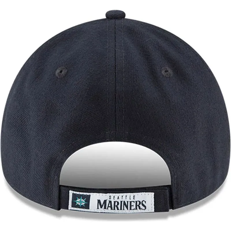 marineblaue-verstellbare-curved-cap-9forty-the-league-der-seattle-mariners-mlb-von-new-era
