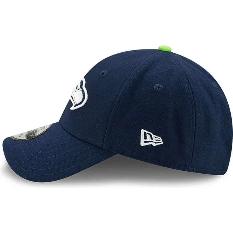 marineblaue-verstellbare-curved-cap-9forty-the-league-der-seattle-seahawks-nfl-von-new-era