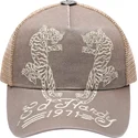 beige-trucker-kappe-desert-tiger-von-ed-hardy