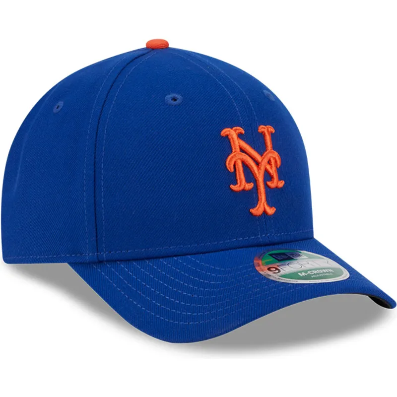 blaue-gebogene-snapback-kappe-9forty-m-crown-player-replica-der-new-york-mets-mlb-von-new-era